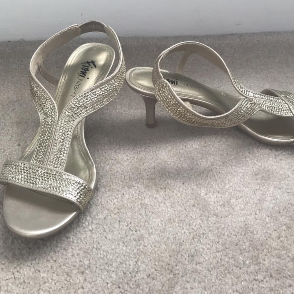 Gold Prom Sandals